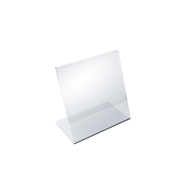 Azar Displays 3.5"W x 4.5"H Angled Sign Holder, PK10 - 112734