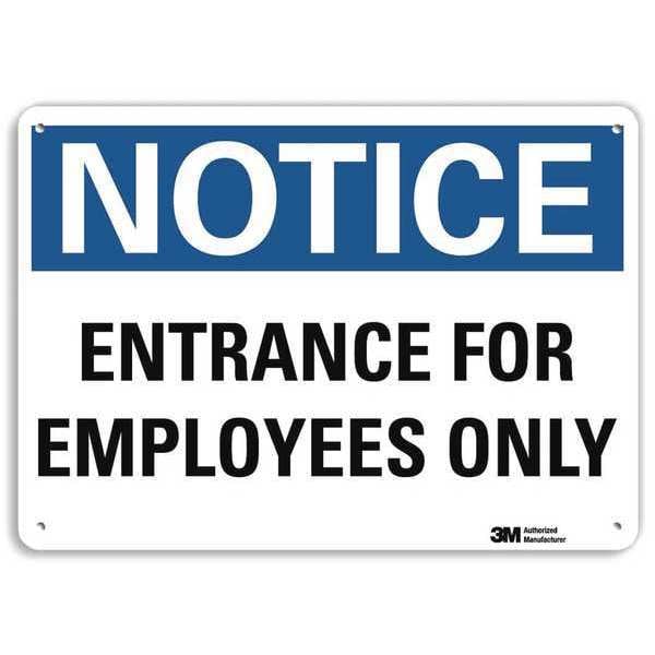 Lyle Notice Sign, 10x7 In., English, U1-1057-RA_10X7 - U1-1057-RA_10X7