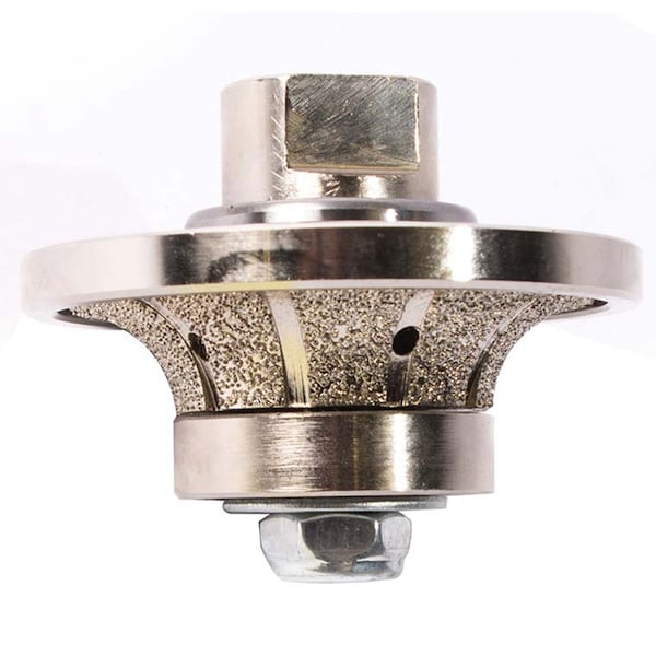 Specialty Diamond 1/2 Inch Radius Vacuum Brazed 65mm Premium Diamond Profile Wheel with 5/8 Inch x 11 Female Threads - 12RPW
