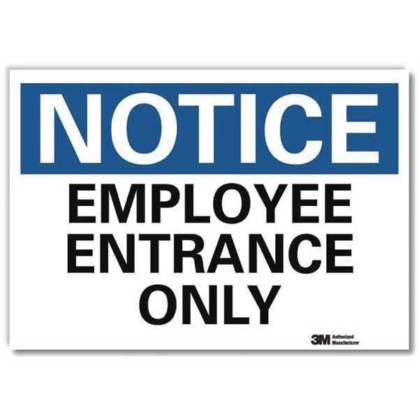 Lyle Notice Sign, 10" x 14", Vinyl, 10 in H, 14 in W, Reflective Sheeting, U5-1182-RD_14X10 - U5-1182-RD_14X10