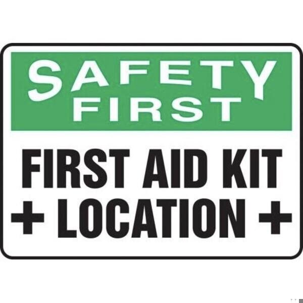 Accuform OSHA SAFETY FIRST SAFETY SIGN FIRST MFSD909VP - MFSD909VP