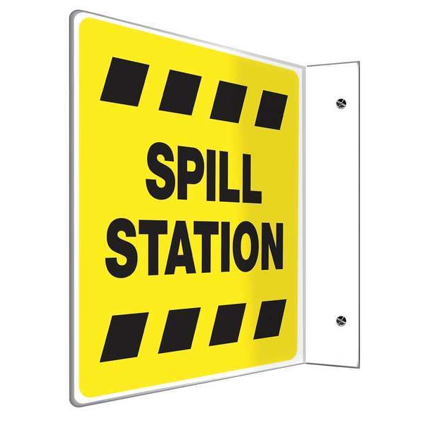 Accuform Spill Station, 12" W x 8" H, L-Shaped, Plastic, PSP220 - PSP220