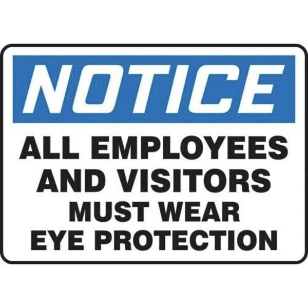 Accuform OSHA NOTICE SAFETY SIGN ALL MPPE877VS - MPPE877VS