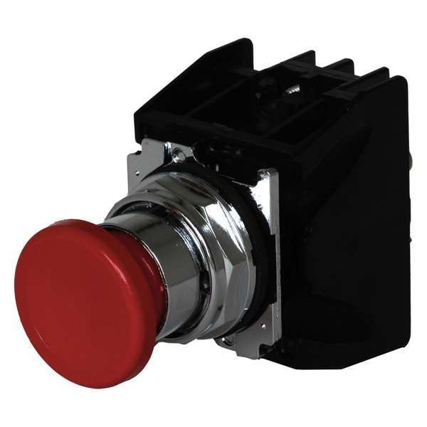 Botón pulsador de localización peligrosa Eaton con contactos, 30 mm, 1 NC, 1 NO, Rojo - 10250T710R