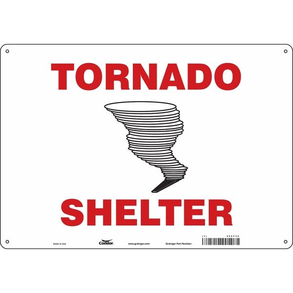 Condor Tornado Shelter, 20 in W x 14 in H, Horizontal Rectangle, Polyethylene, 465T35 - 465T35