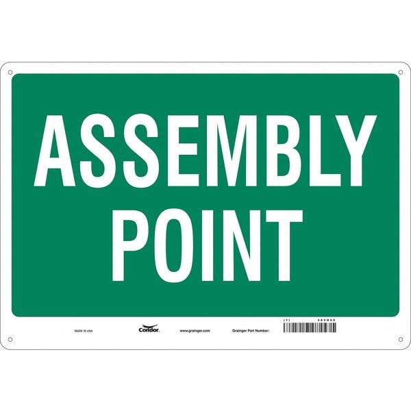 Condor Safety Sign, 20" Wx14" H, 0.032" Thick - 485H60