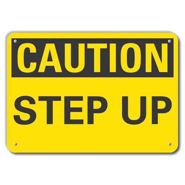 Lyle Caution Sign, 7 in H, 10 in W, Plastic, Vertical Rectangle, English, LCU3-0204-NP_10x7 - LCU3-0204-NP_10X7