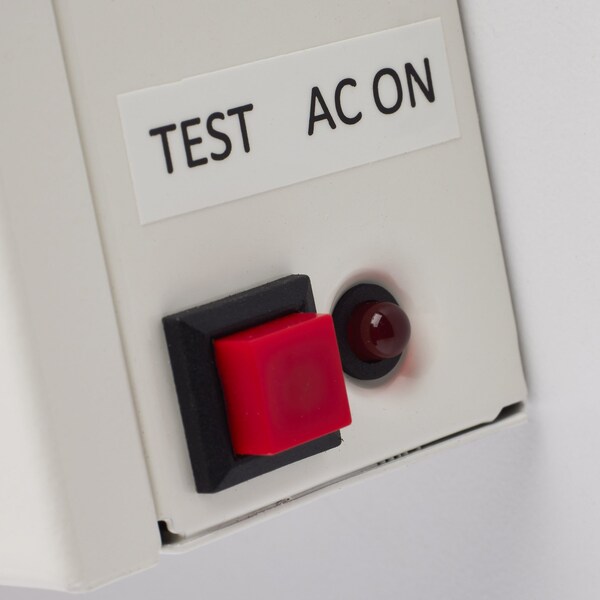 Nuvo Red Combo Exit Sign/Light - 90min Backup - Steel/NYC - 120/277V - 67/123