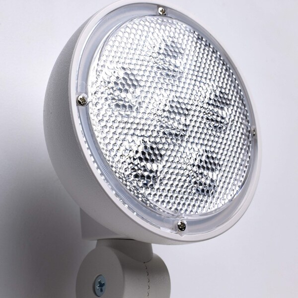 Nuvo Red Combo Exit Sign/Light - 90min Backup - Steel/NYC - 120/277V - 67/123