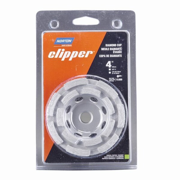 Norton Door Controls Norton Clipper 4 in. D X 5/8-11 in. Classic Cup Wheel - 70184682586