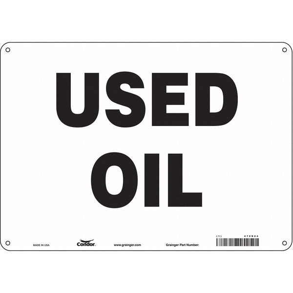Condor Safety Sign, 10 in Height, 14 in Width, Aluminum, Horizontal Rectangle, English, 470R04 - 470R04