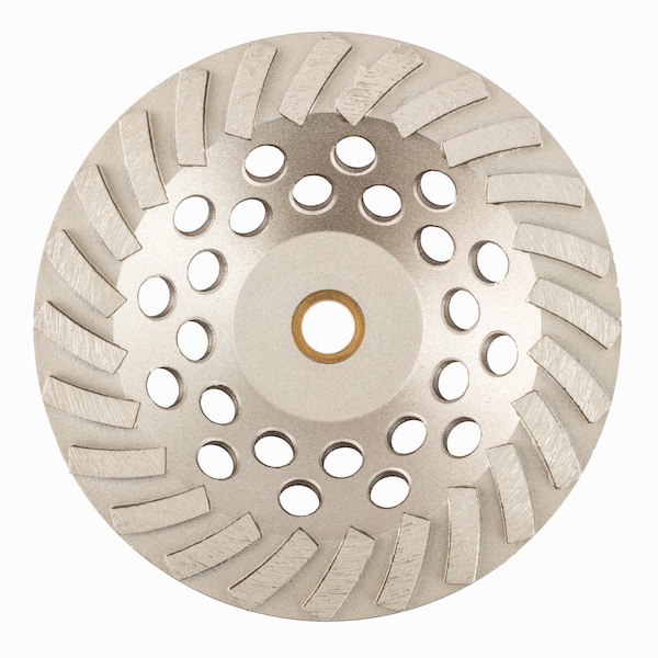 Paragon Diamond Tools 7'' x 7/8-5/8 w/ 24 Segments Swirl Grinding Cup Wheel - SCW-7-24