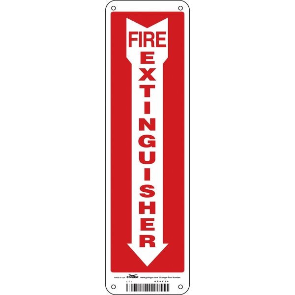 Condor Safety Sign, 14 in Height, 4 in Width, Polyethylene, Horizontal Rectangle, English - 469V34