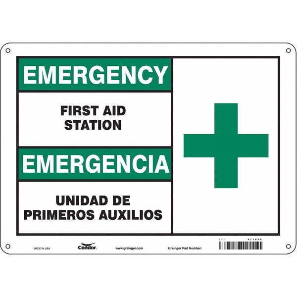 Condor Emergency/Emergencia, First Aid Station/Unidad De Primeros Auxilios, 14 in W x 10 in H, 471V06 - 471V06