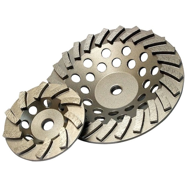 Diamond Products DIAMOND PRODUCTS 22419 Deluxe-Cut Turbo Cup Grinder, 5/8-11 in Arbor, Diamond, 4 in Dia - 22419