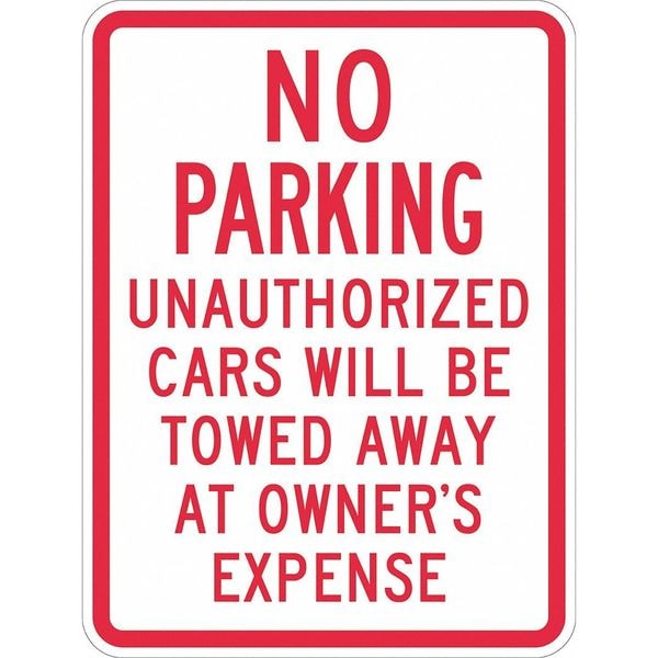 Lyle Tow Zone No Parking Sign, 18" x 12, T1-1047-EG_12x18 - T1-1047-EG_12X18