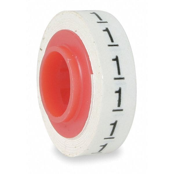 3M ScotchCode Wire Marker Tape Refill Roll, Self-Adhesive, Black on White, SDR-1, 576 Labels - SDR-1