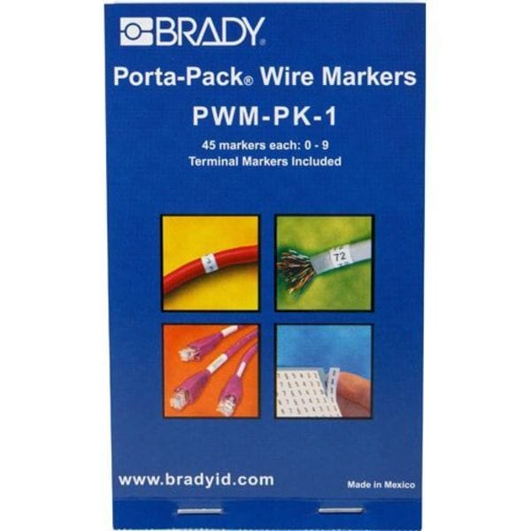 Brady Wire Marker Book, Preprintd, Self-Adhesiv, PWM-PK-1 - PWM-PK-1
