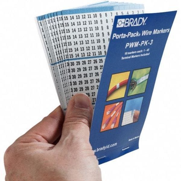 Brady Wire Marker Book, Preprintd, Self-Adhesiv, PWM-PK-3 - PWM-PK-3