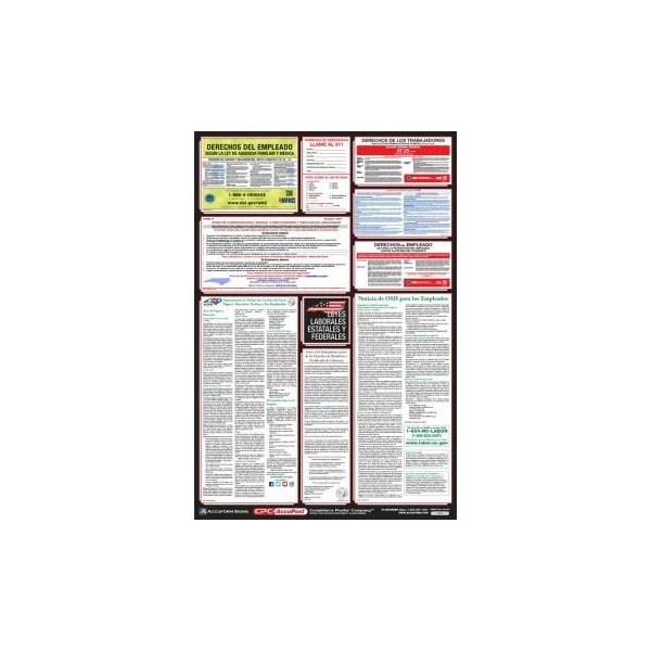 Accuform POSTERS COMBO STATE, FEDERAL AND OSHA PPG400NC - PPG400NC