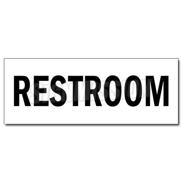 Signmission RESTROOM DECAL sticker john stall water closet ladies room bathroom, D-24 Restroom - D-24 RESTROOM
