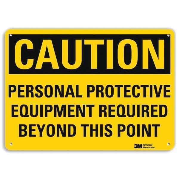 Lyle Caution Sign, 14" W, 10" H, 0.040" Thick, U4-1589-NA_14x10 - U4-1589-NA_14X10