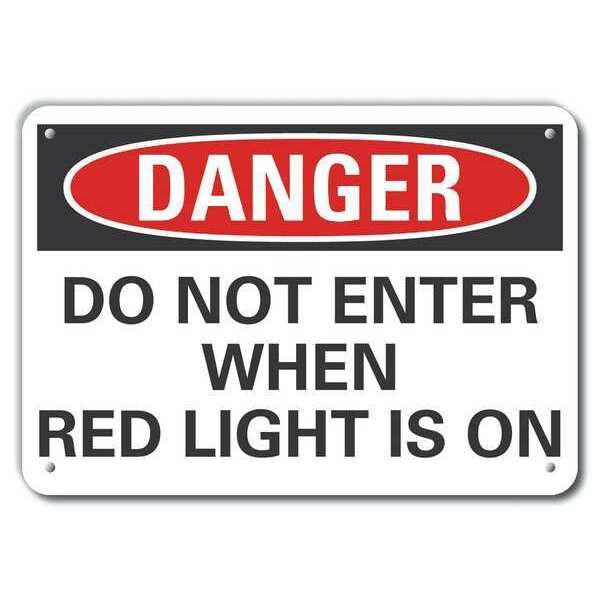 Lyle Decal, Danger Do Not Enter, Plastic, 10x7", LCU4-0527-NP_10X7 - LCU4-0527-NP_10X7