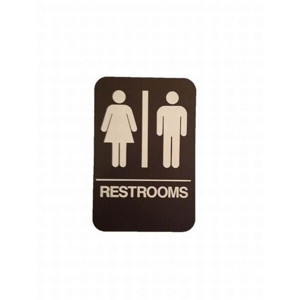 Don-Jo Men / Women ADA Brown Bathroom Sign - HS906003
