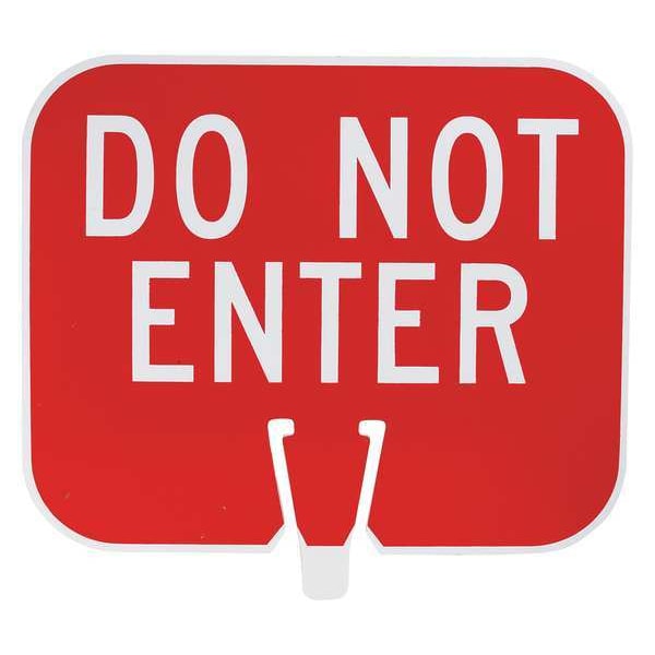 Brady Traffic Cone Sign, 10 1/2 in H, 12 3/4 in W, 80117 - 80117