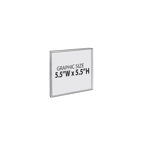 Azar Displays 5.5"W x 5.5"H Sign w/ Adhesive Tape, PK10 - 122029