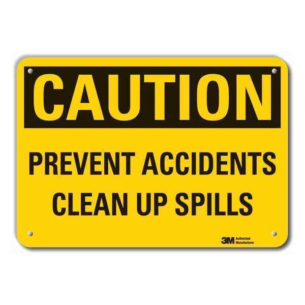 Lyle Caution Sign, 7 in. H, Aluminum, 7 in H, 10 in W, Aluminum, Vertical Rectangle, LCU3-0345-RA_10x7 - LCU3-0345-RA_10X7