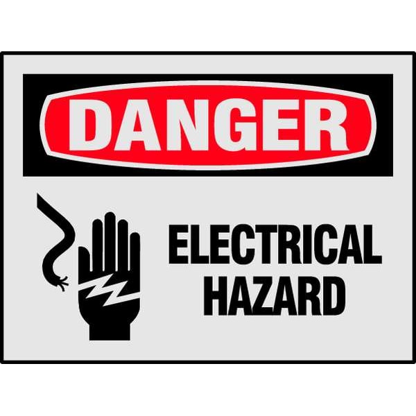 Brady Safety Label, 3 1/2 in Height, 5 in Width, Reflective Sheeting, Horizontal Rectangle, English - 27408LS