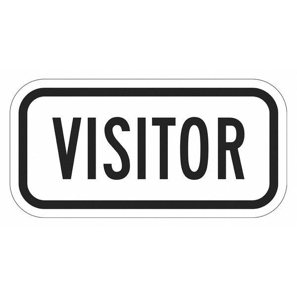 Lyle Visitor Supplemental Parking Sign, 6"x12, T1-6105-EG_12x6 - T1-6105-EG_12X6