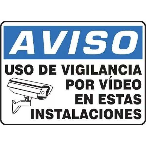 Accuform OSHA NOTICE Safety Sign VIDEO SHMASE816VS - SHMASE816VS