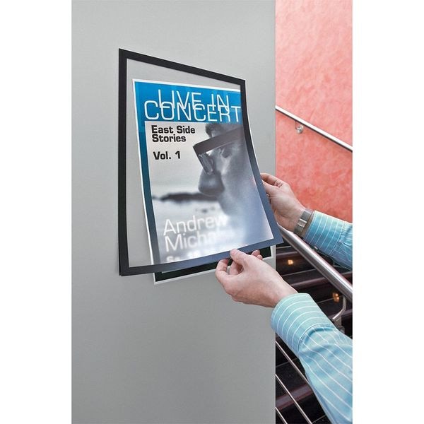 Zoro Select Sign Holder, 11" x 17" Size, Black, PK2 - 476901