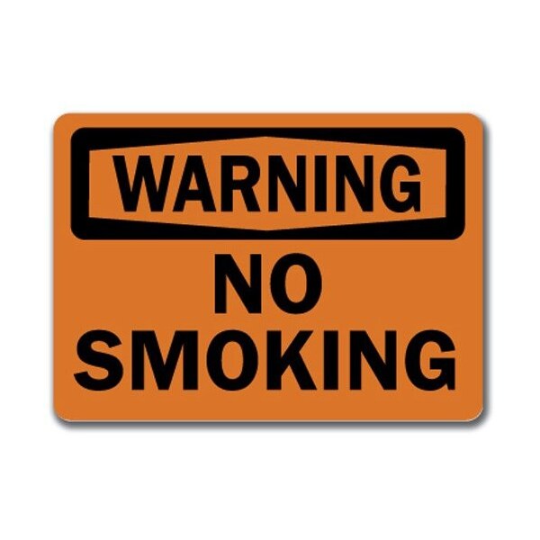 Signmission Warning Sign-No Smoking-10in x 14in OSHA Safety Sign, 10" L, 14" H, WS-No Smoking - WS-NO SMOKING