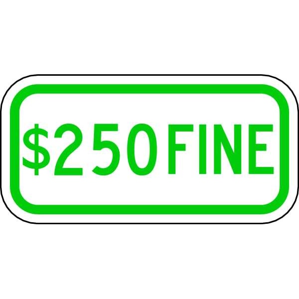 Lyle Fine Parking Sign, 6" x 12, HC-IL02-12HA - HC-IL02-12HA
