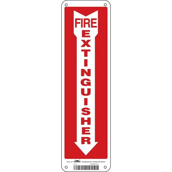 Condor Safety Sign, 14 in Height, 4 in Width, Aluminum, Horizontal Rectangle, English - 469V14