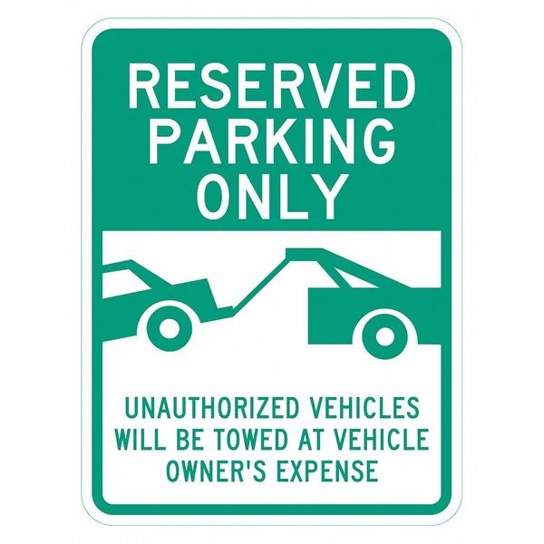 Lyle Reserved Parking Sign, 24" x 18, T1-6286-EG_18x24 - T1-6286-EG_18X24