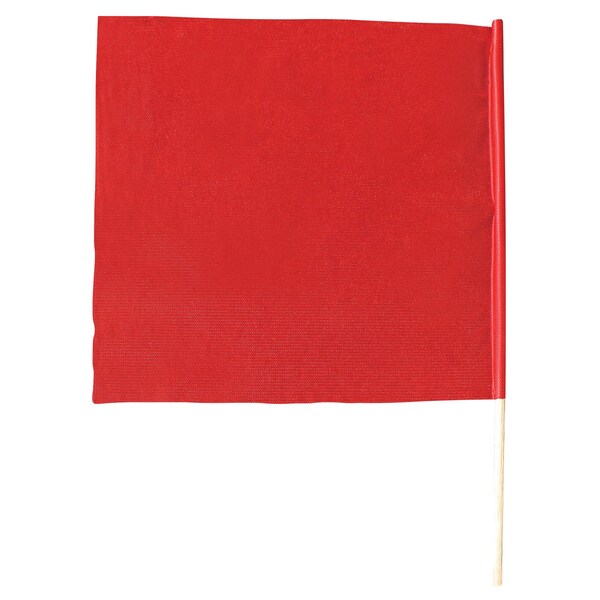 Cargo Maxx Tricot Red Flag 24x24 w/36in Dowel - 122-10008
