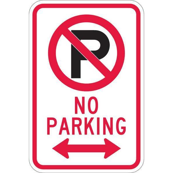 Lyle Fire Lane Parking Sign, 18 in Height, 12 in Width, Aluminum, Vertical Rectangle, English - T1-1058-EG_12X18