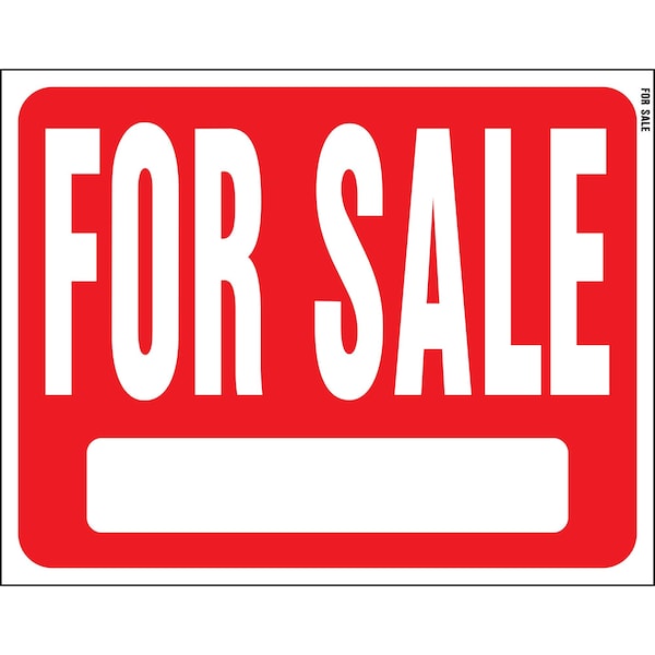 Hy-Ko For Sale Sign 15" x 19", 5PK - A20703