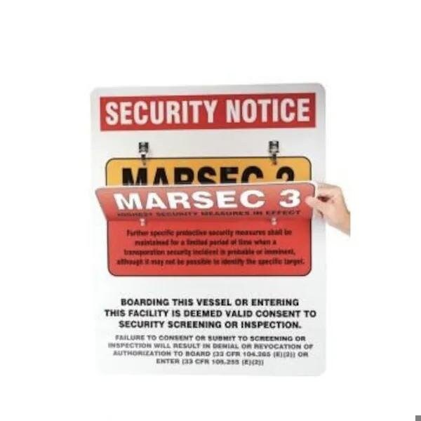 Accuform 24 in W, 30 in H, Aluminum - MASE535
