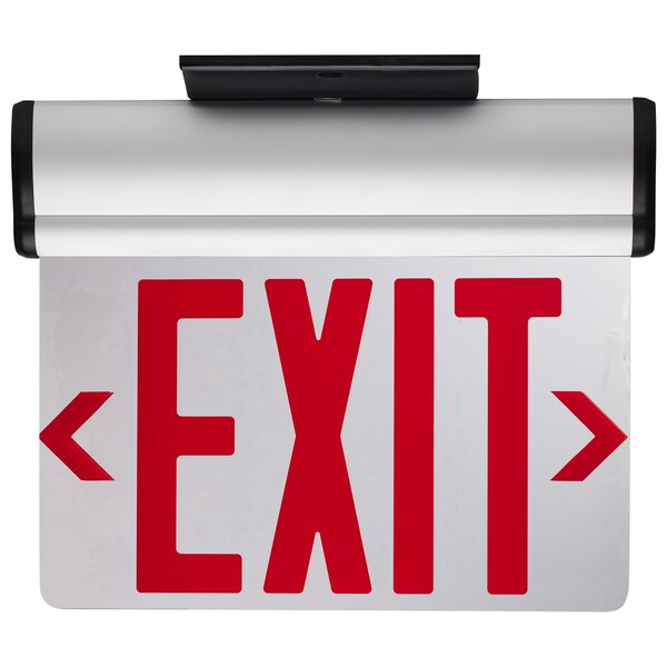 Nuvo Exit Sign, Aluminum, 12.06 in W, 9.69 in H - 67/111