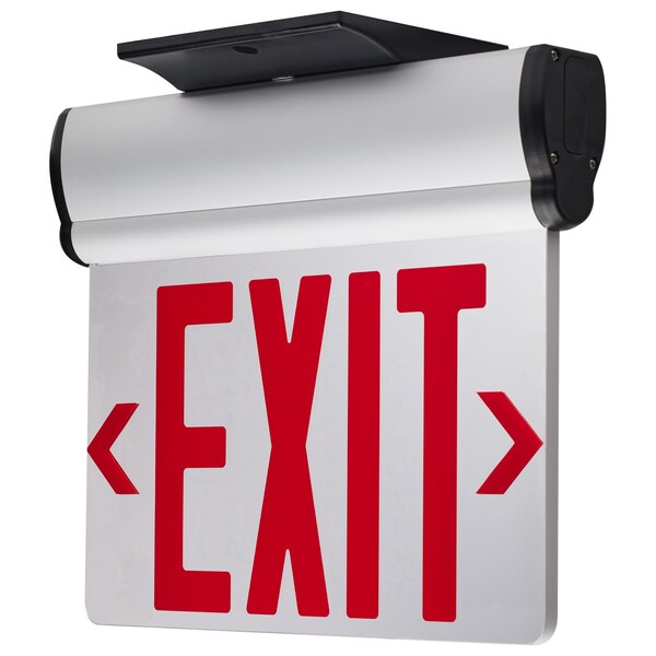 Nuvo Exit Sign, Aluminum, 12.06 in W, 9.69 in H - 67/111