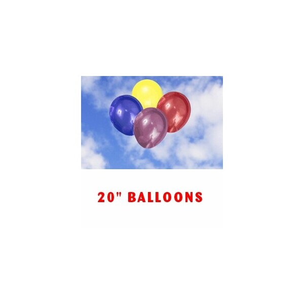 Ez Line Red, White & Blue 20" Regular Latex Balloons(144/Pk) Pk - 503-20