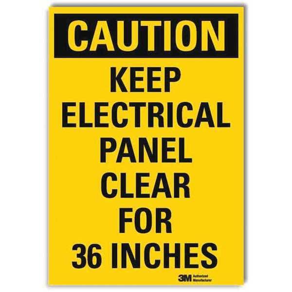 Lyle Caution Sign, 10x7 In., English, U1-1059-RD_7X10 - U1-1059-RD_7X10
