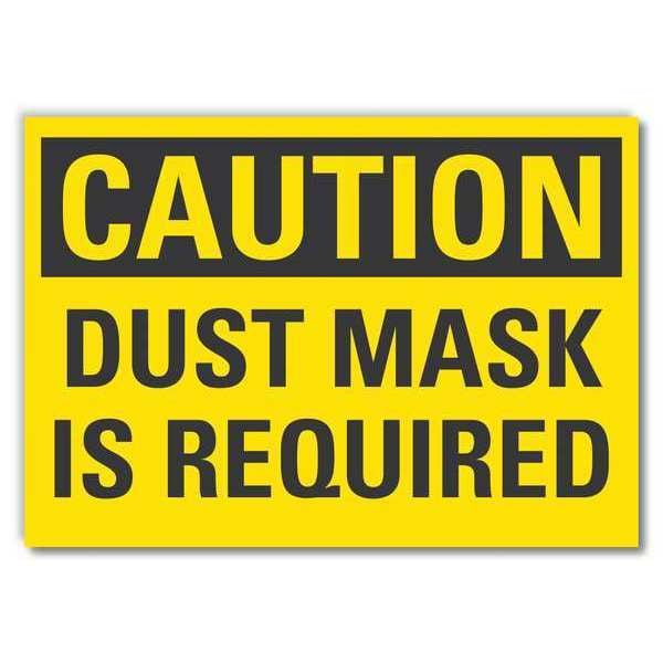 Lyle Caution Sign, Self-Adhesive Vinyl, 10 in H, LCU3-0271-RD_14x10 - LCU3-0271-RD_14X10