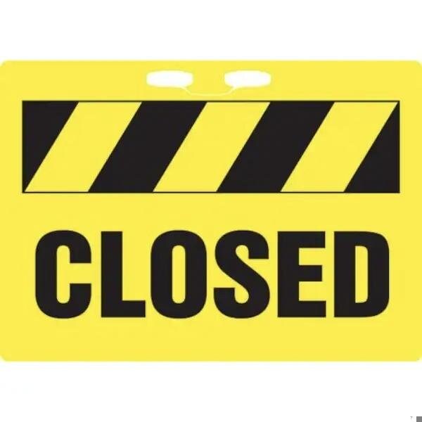 Accuform ROPE SIGNS CLOSED 10 X 14 PLASTIC FBR109 - FBR109