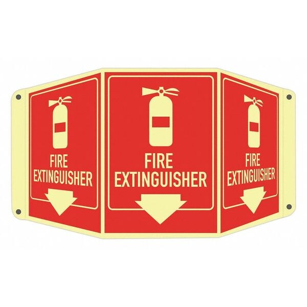 Lyle Safety Sign, 10 in Height, 17 1/2 in Width, Aluminum, Tri-Bend, English - LCTB-0002-GA_7X10